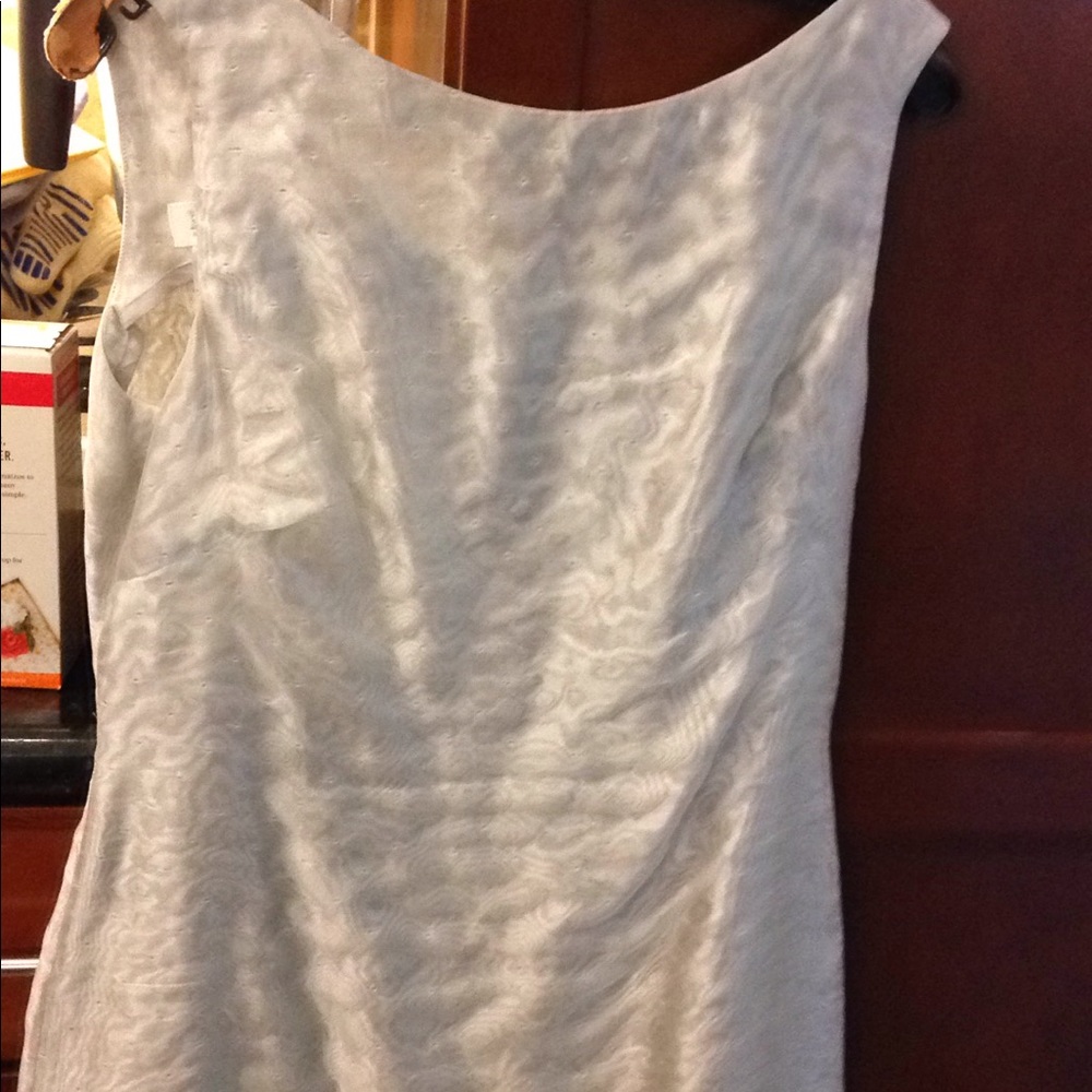 Light grey silk escada dress with jacket
